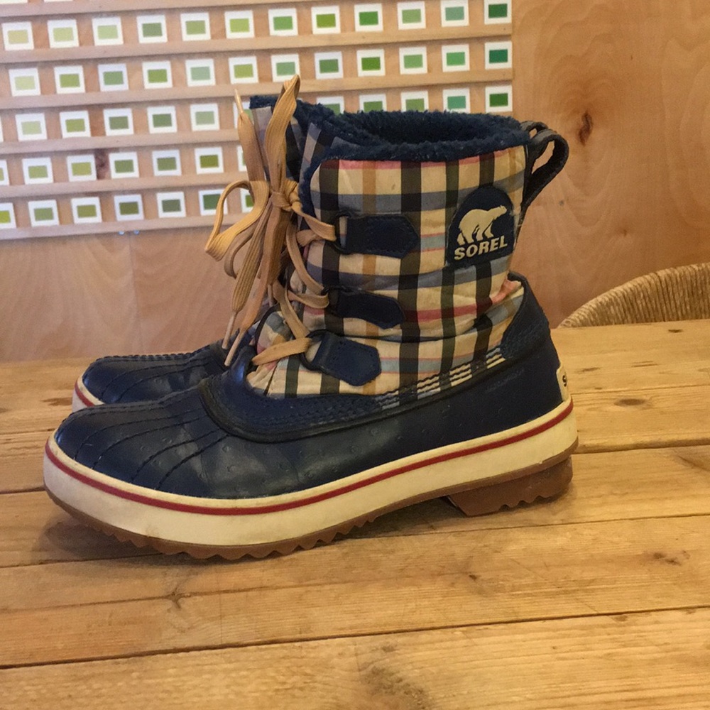 🎉SOLD🎉SOREL Tivoli Dress Ie Plaid Boots - Picture 4 of 8